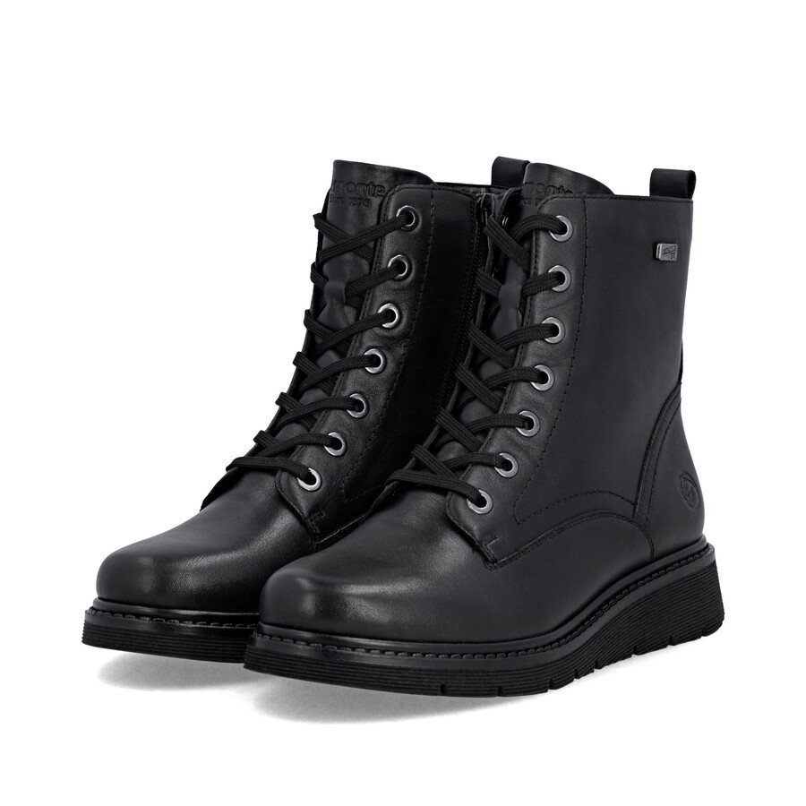 bottes noires à fermeture éclair pour femmes remonte d3979-00