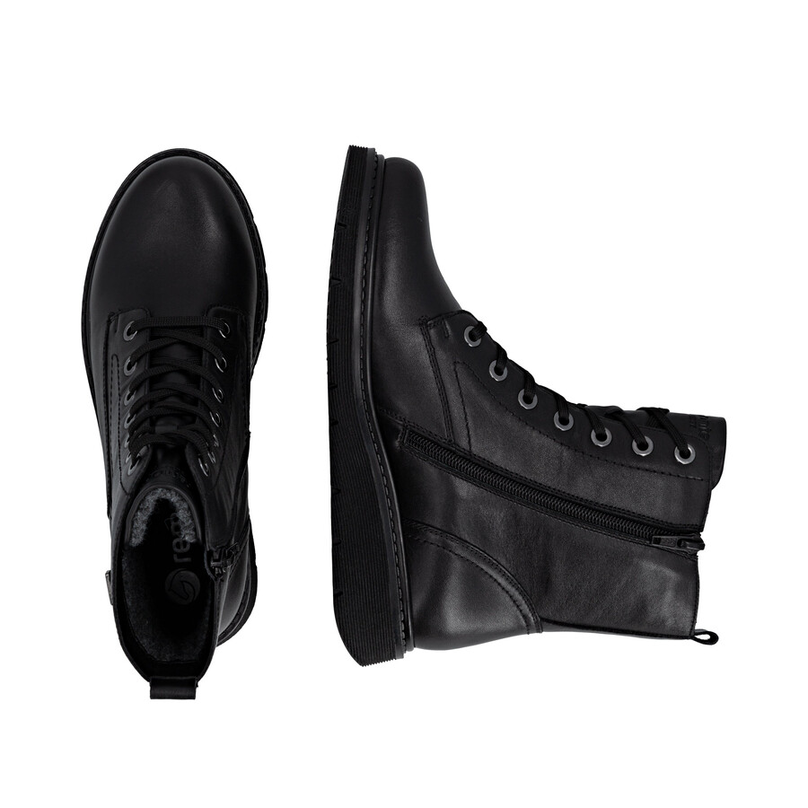 bottes noires à fermeture éclair pour femmes remonte d3979-00