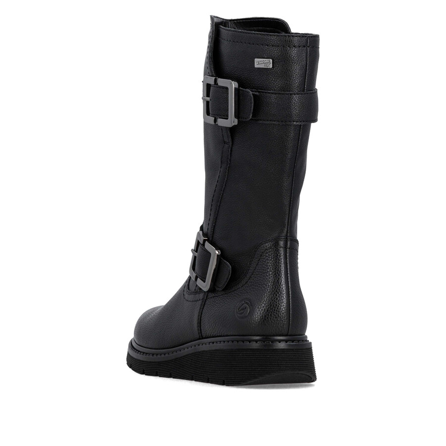 bottes noires à fermeture éclair pour femmes remonte d3980-00