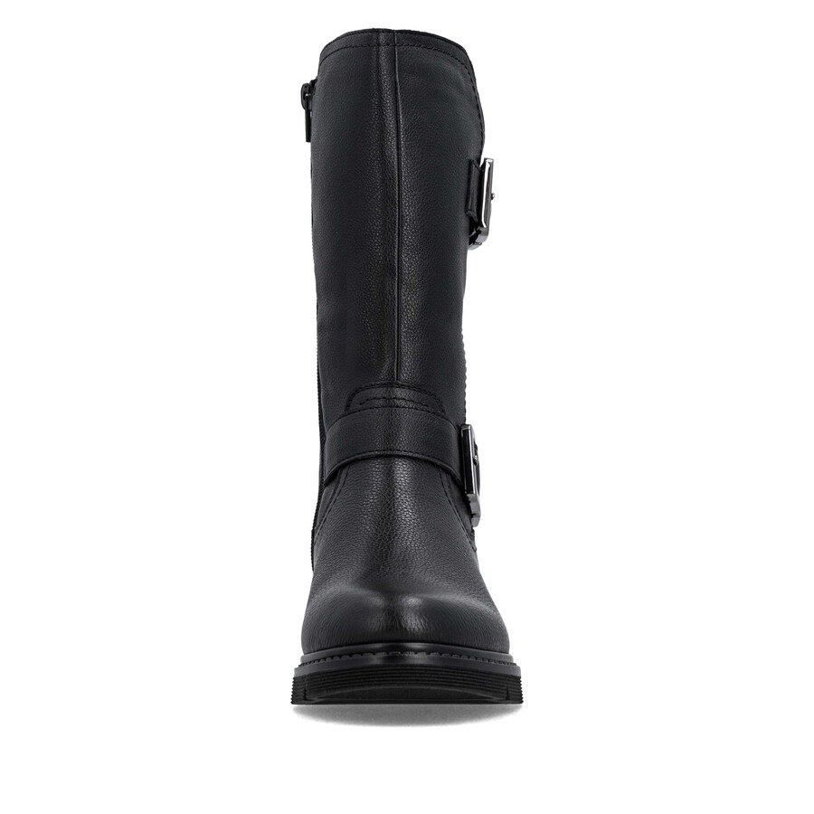 bottes noires à fermeture éclair pour femmes remonte d3980-00