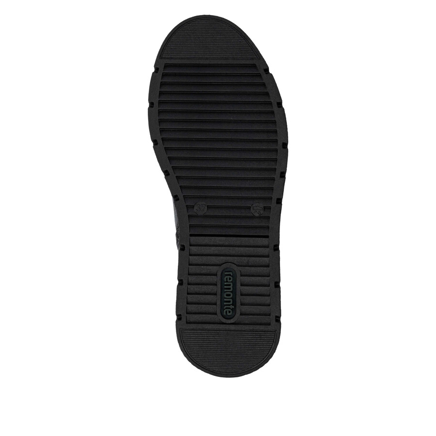 bottes noires à fermeture éclair pour femmes remonte d3980-00