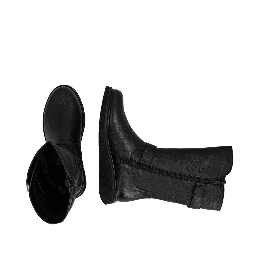 bottes noires à fermeture éclair pour femmes remonte d3980-00