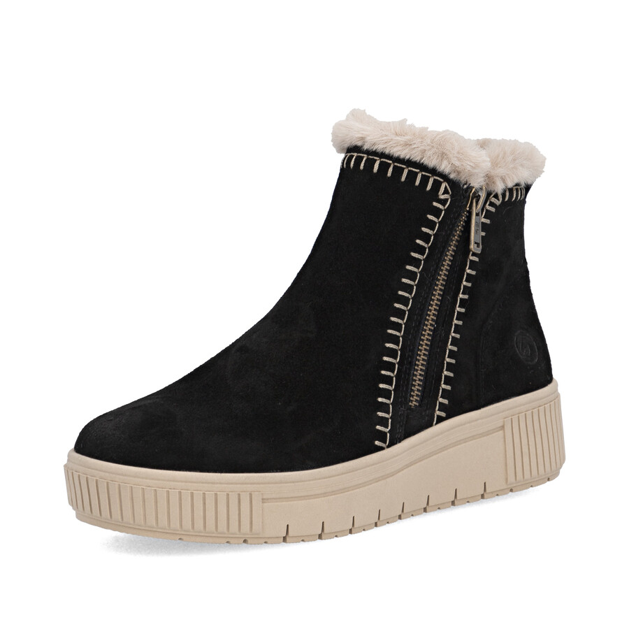bottes noires à fermeture éclair pour femmes remonte d3b70-03
