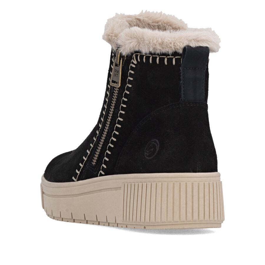bottes noires à fermeture éclair pour femmes remonte d3b70-03