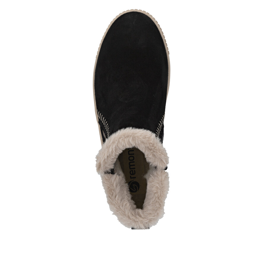bottes noires à fermeture éclair pour femmes remonte d3b70-03