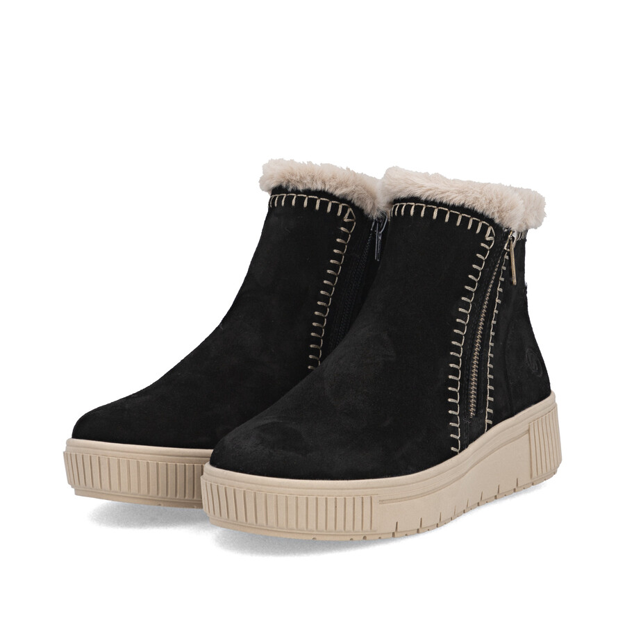 bottes noires à fermeture éclair pour femmes remonte d3b70-03