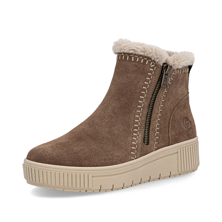 bottes marron à fermeture éclair pour femmes remonte d3b70-20