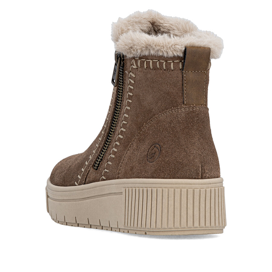 bottes marron à fermeture éclair pour femmes remonte d3b70-20