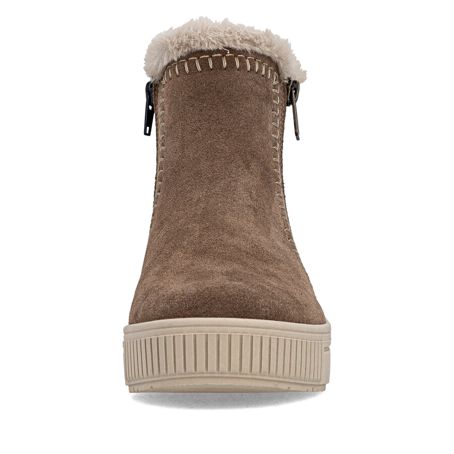 bottes marron à fermeture éclair pour femmes remonte d3b70-20