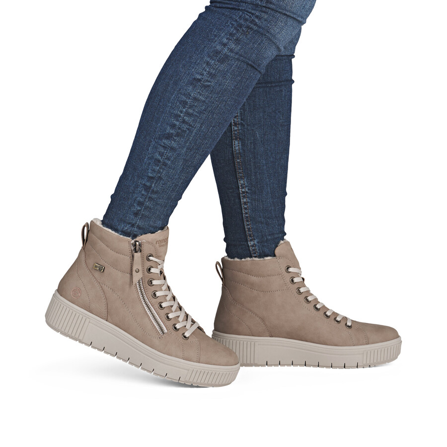 bottes marron à fermeture éclair pour femmes remonte d3b71-20