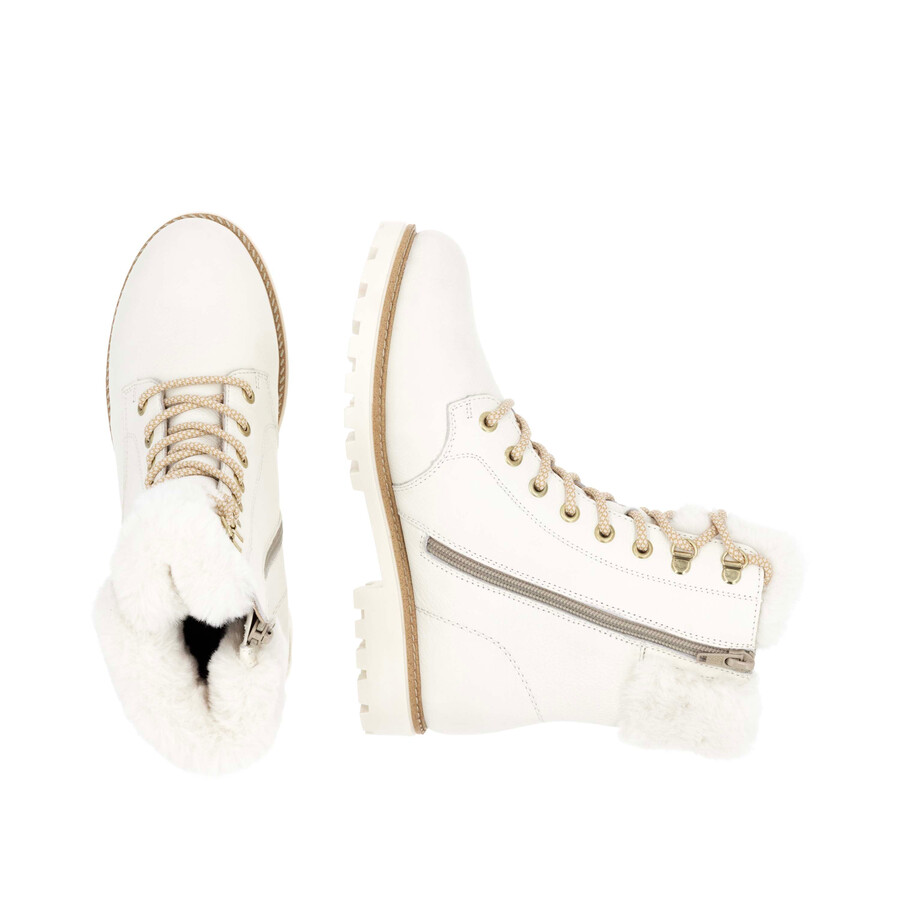 bottes blanches à fermeture éclair pour femmes remonte d8481-80