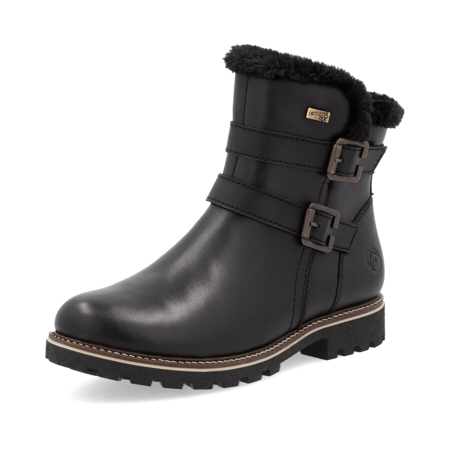 bottes noires à fermeture éclair pour femmes remonte d8484-00