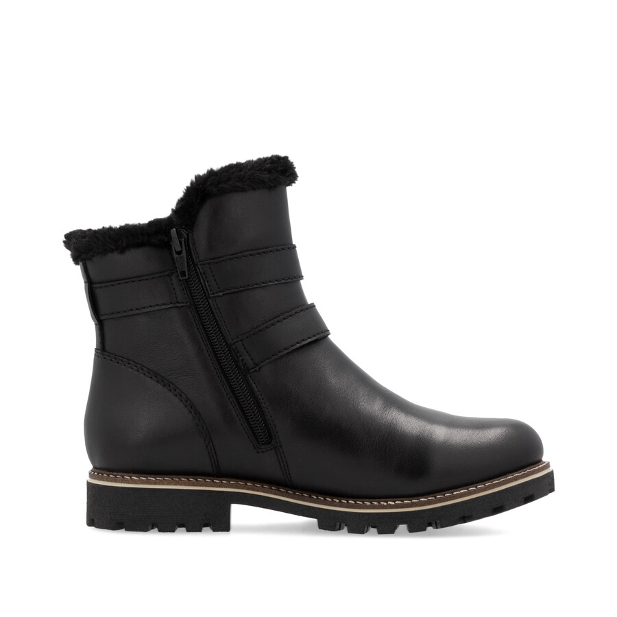 bottes noires à fermeture éclair pour femmes remonte d8484-00