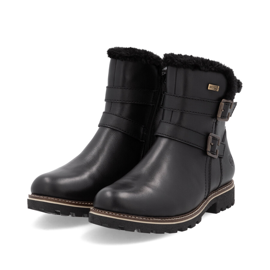 bottes noires à fermeture éclair pour femmes remonte d8484-00