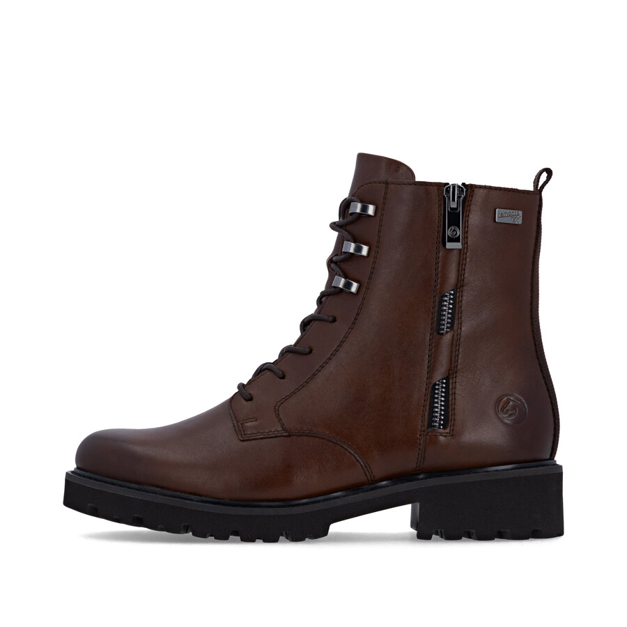 bottes marron à fermeture éclair pour femmes remonte d8656-25