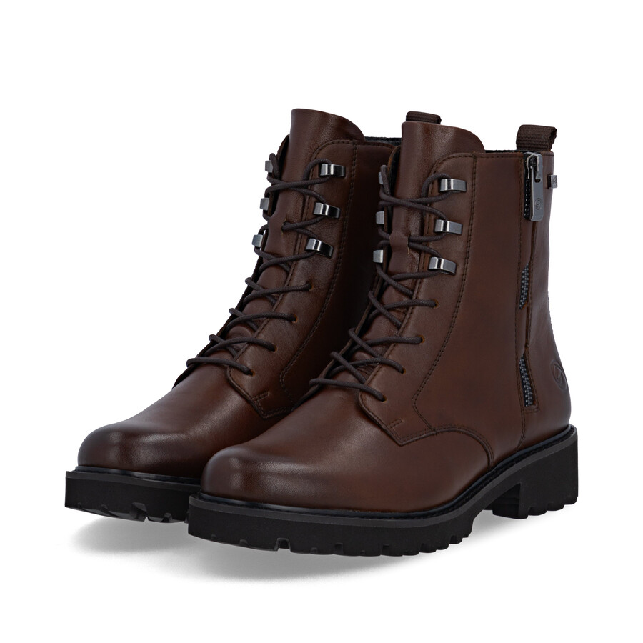 bottes marron à fermeture éclair pour femmes remonte d8656-25