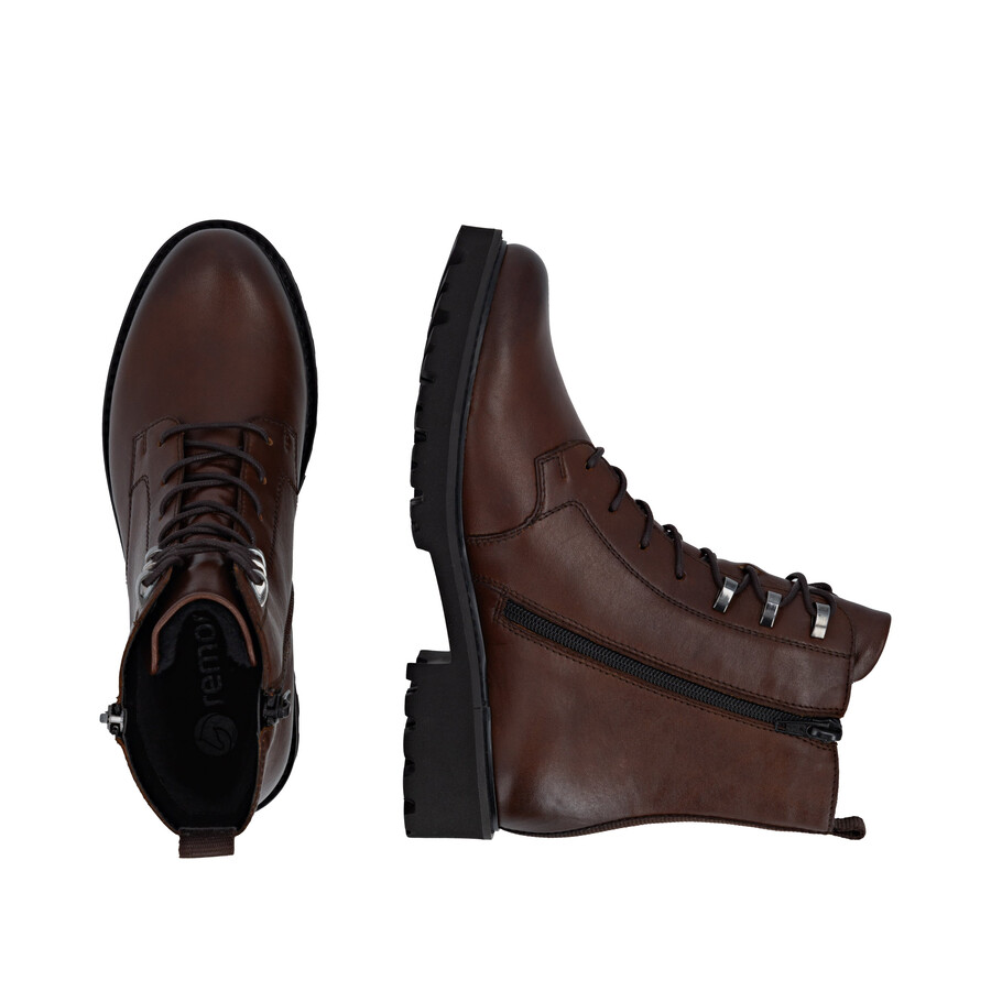 bottes marron à fermeture éclair pour femmes remonte d8656-25