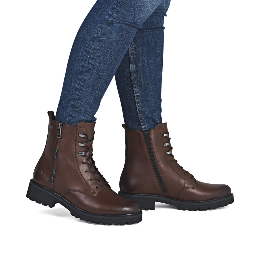 bottes marron à fermeture éclair pour femmes remonte d8656-25