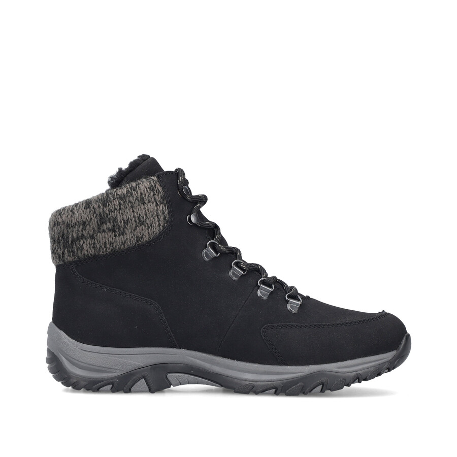 bottes élastiques noires pour femmes rieker m9610-00
