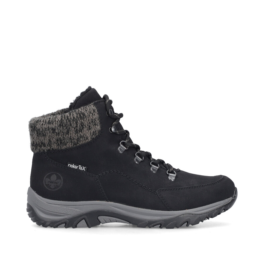 bottes élastiques noires pour femmes rieker m9610-00