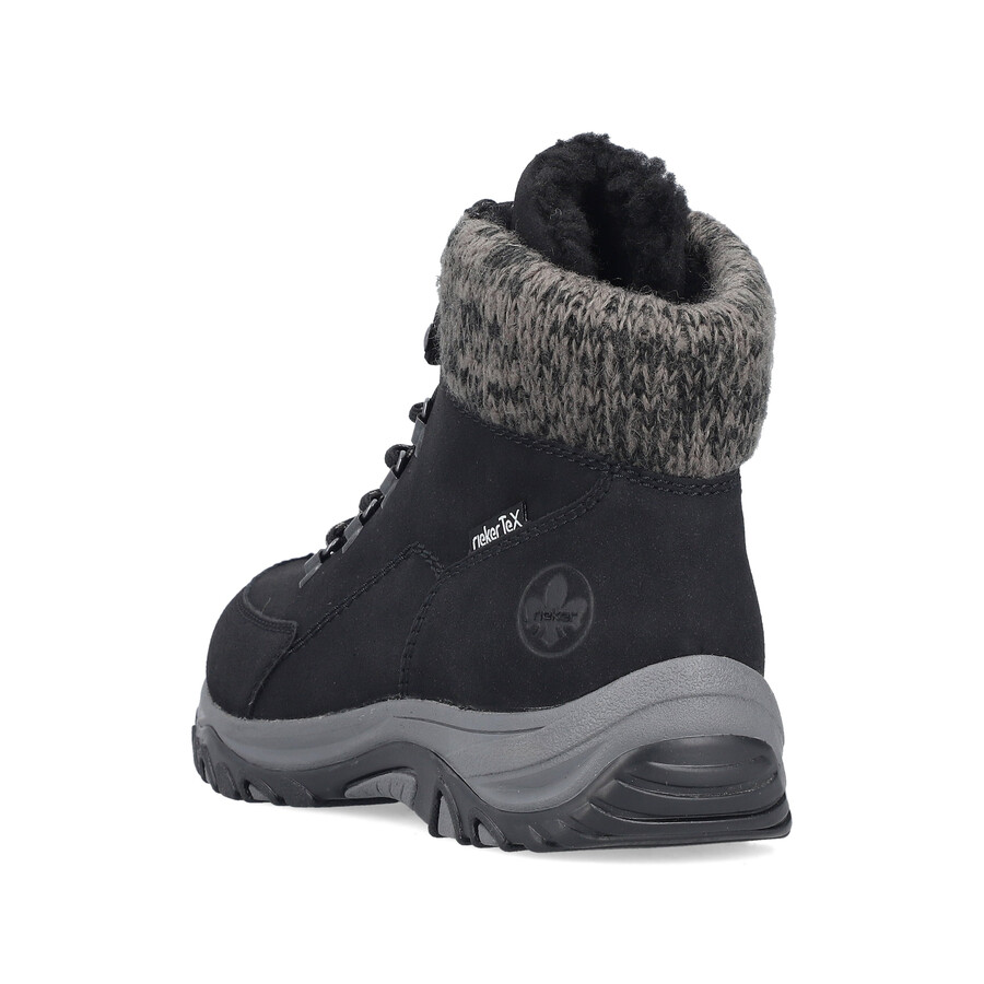 bottes élastiques noires pour femmes rieker m9610-00