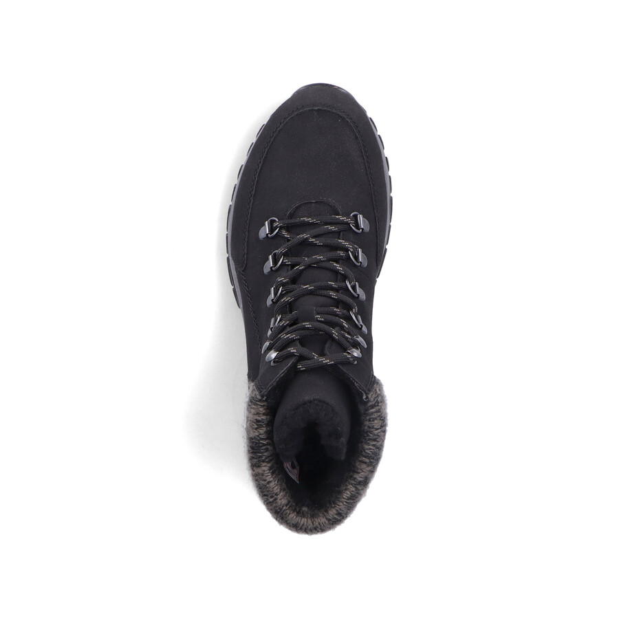 bottes élastiques noires pour femmes rieker m9610-00