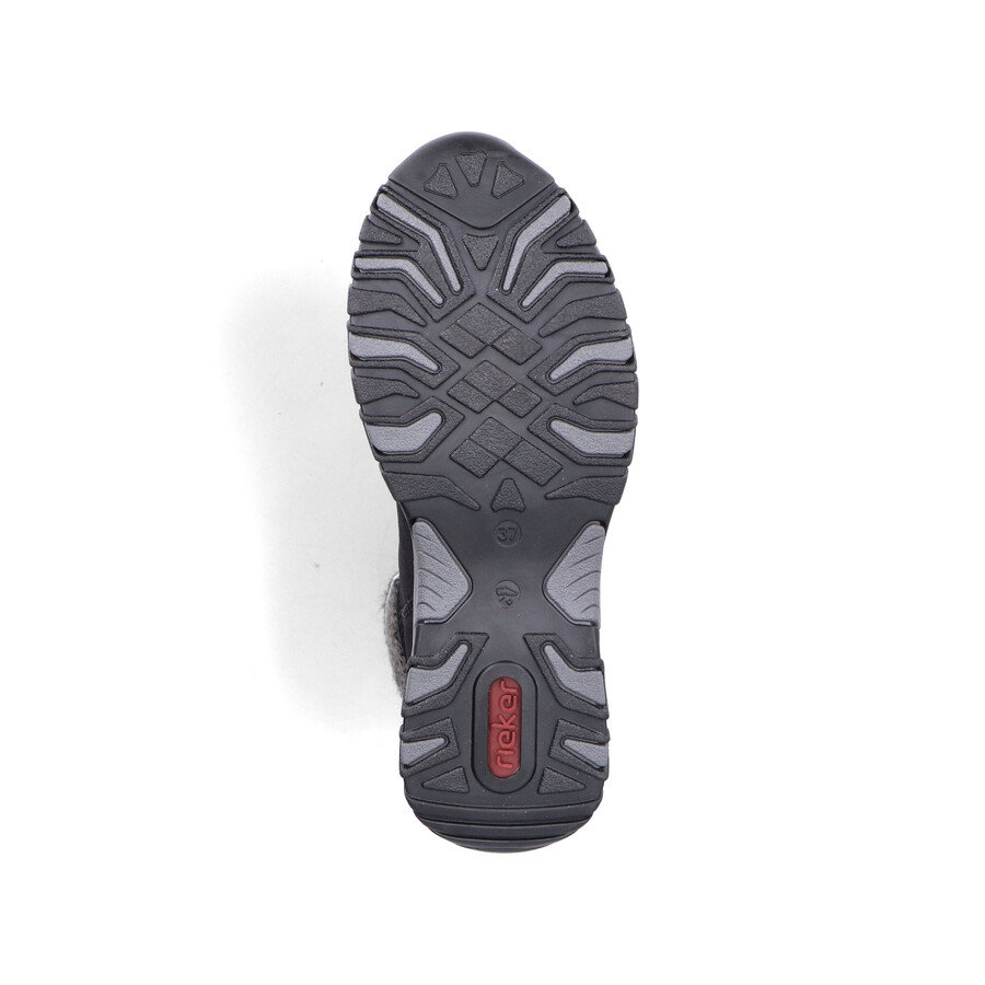 bottes élastiques noires pour femmes rieker m9610-00