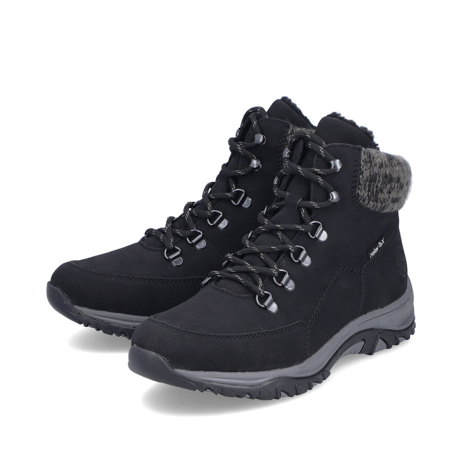 bottes élastiques noires pour femmes rieker m9610-00