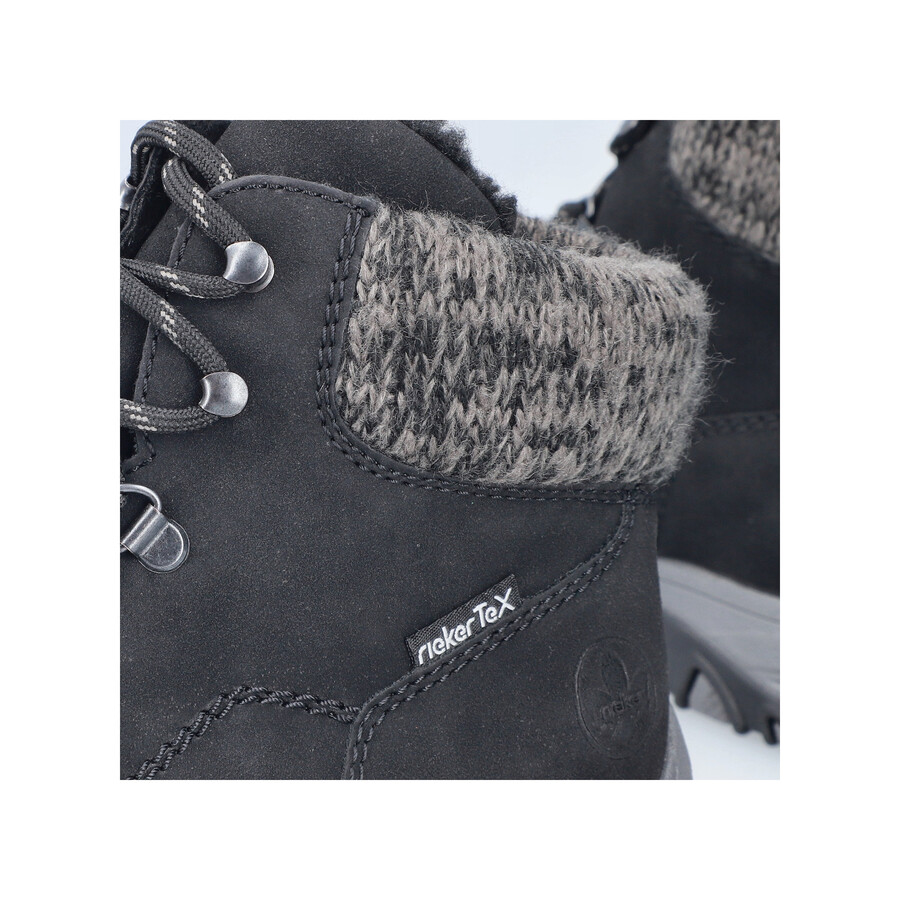 bottes élastiques noires pour femmes rieker m9610-00