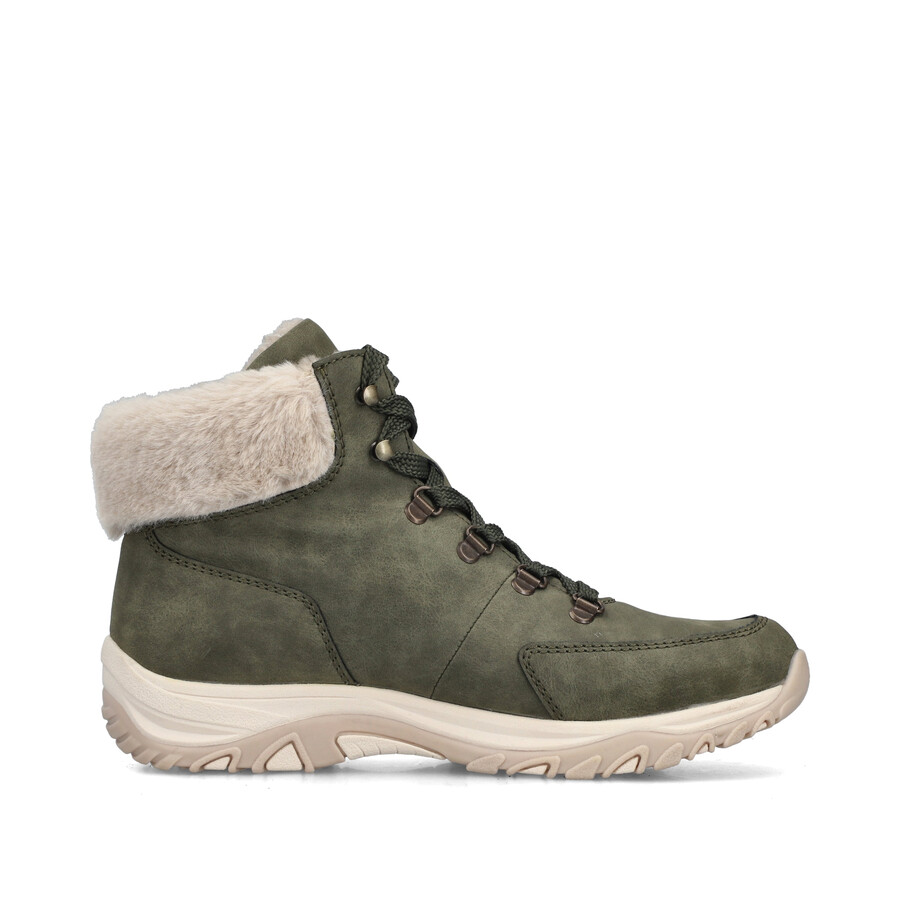 bottes élastiques vertes pour femmes rieker m9610-54