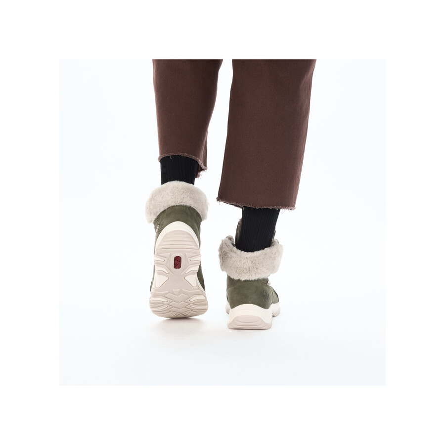 bottes élastiques vertes pour femmes rieker m9610-54