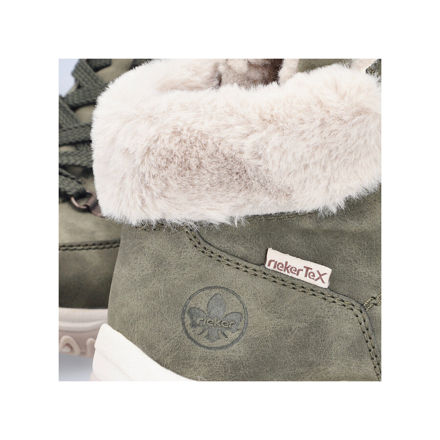 bottes élastiques vertes pour femmes rieker m9610-54