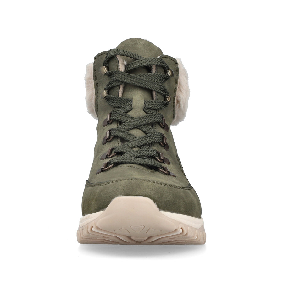 bottes élastiques vertes pour femmes rieker m9610-54