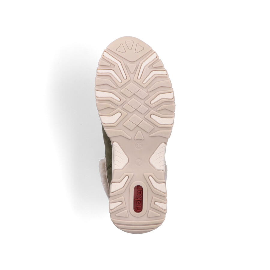 bottes élastiques vertes pour femmes rieker m9610-54