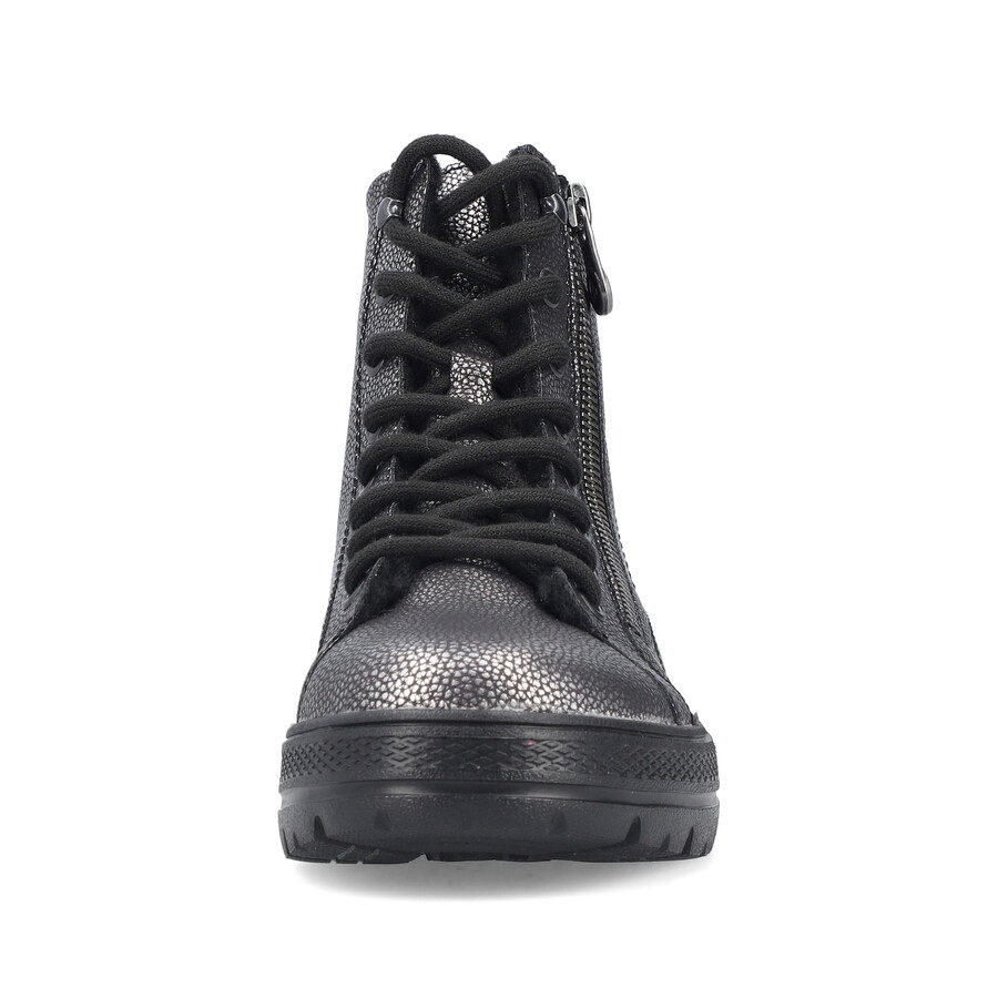 bottes zippées argentplatine pour femmes rieker n0031-90
