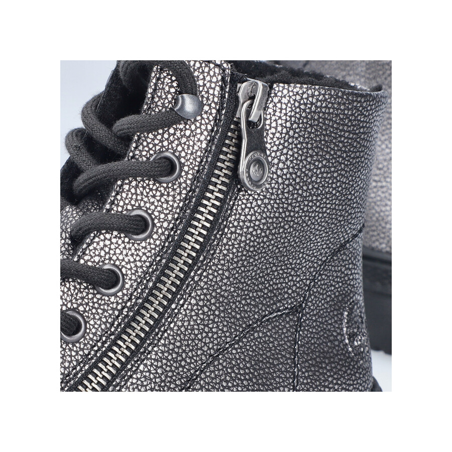 bottes zippées argentplatine pour femmes rieker n0031-90