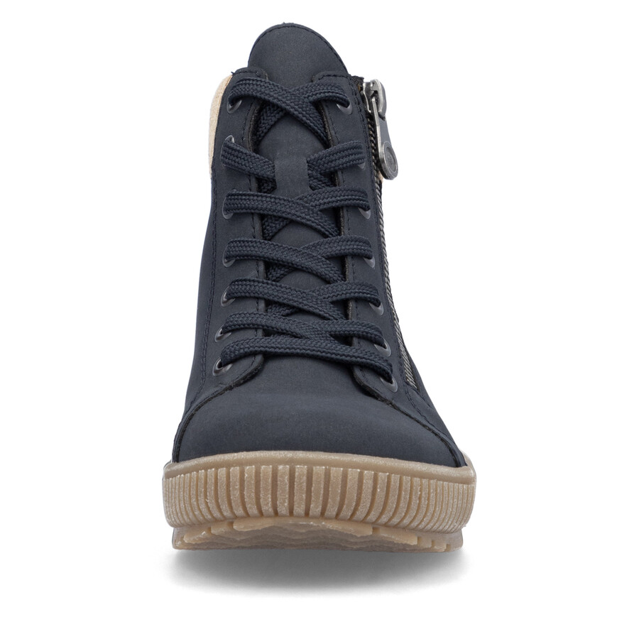 bottes bleues à fermeture éclair pour femmes rieker n0709-15