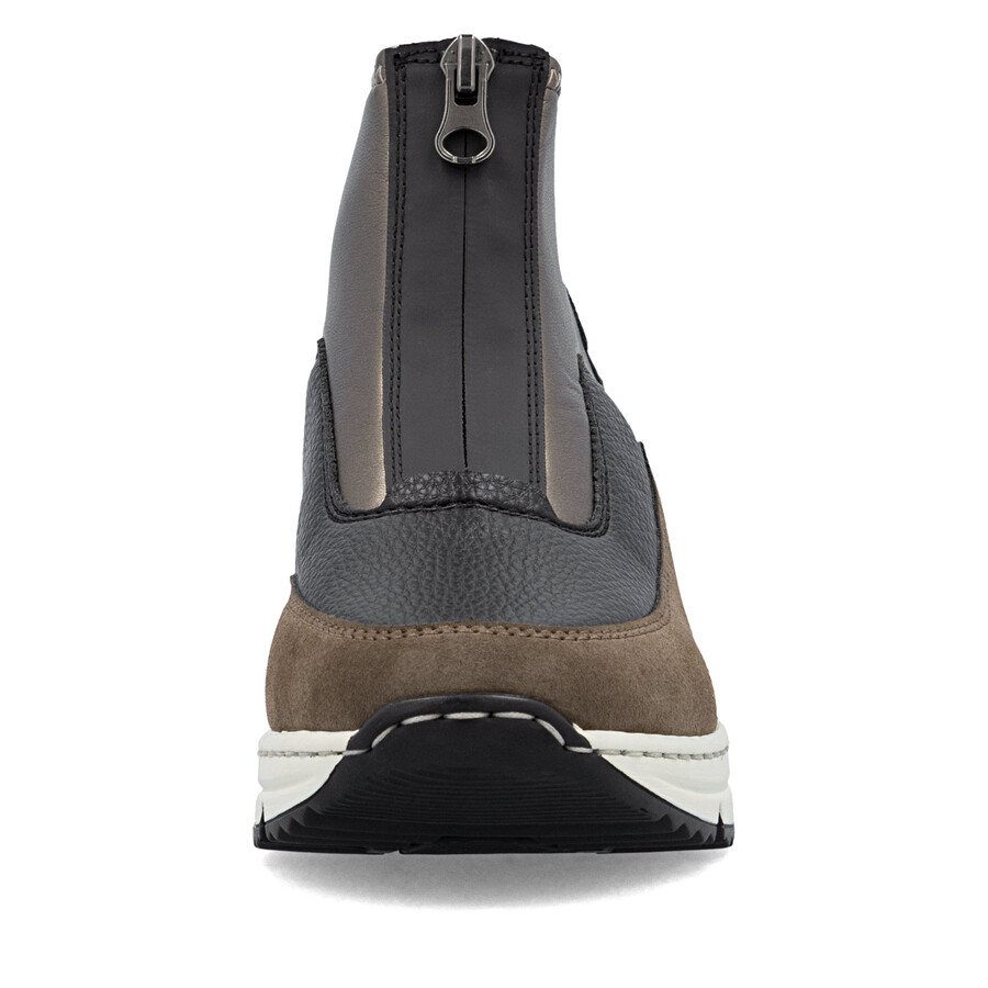 bottes marron à fermeture éclair pour femmes rieker n6352-25