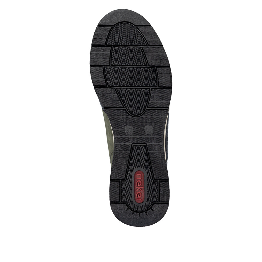bottes vertes à fermeture éclair pour femmes rieker n9362-54