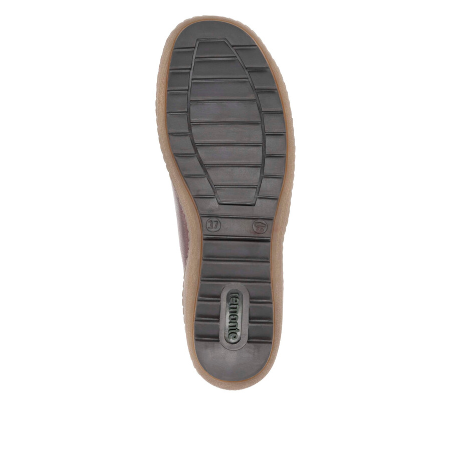 bottes rouges à fermeture éclair pour femmes remonte r1458-35