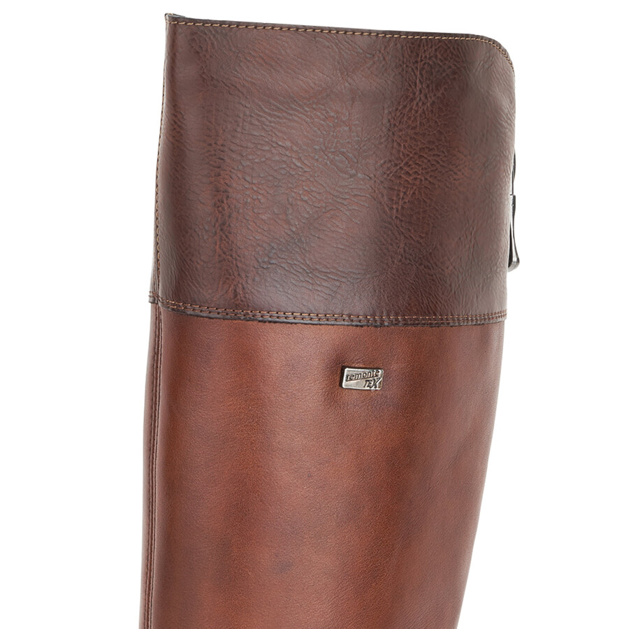 bottes marron à fermeture éclair pour femmes remonte r6581-22