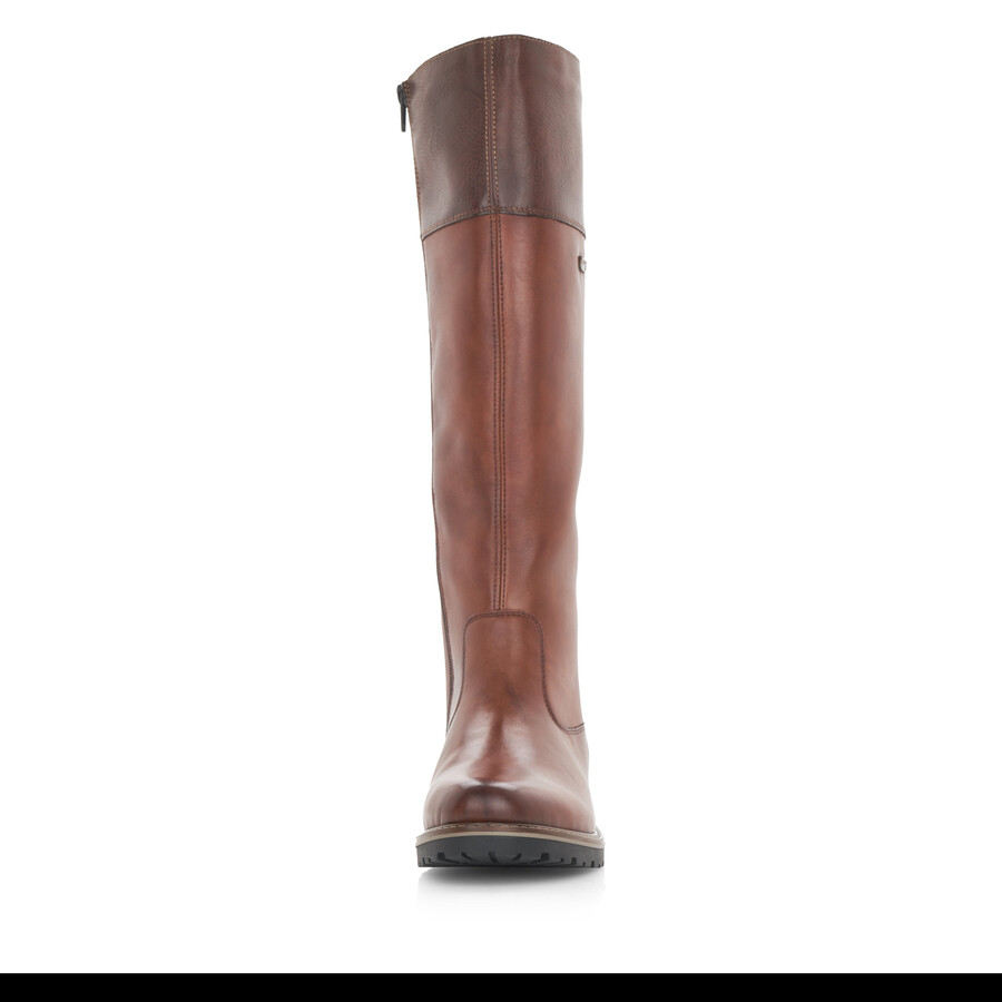 bottes marron à fermeture éclair pour femmes remonte r6581-22