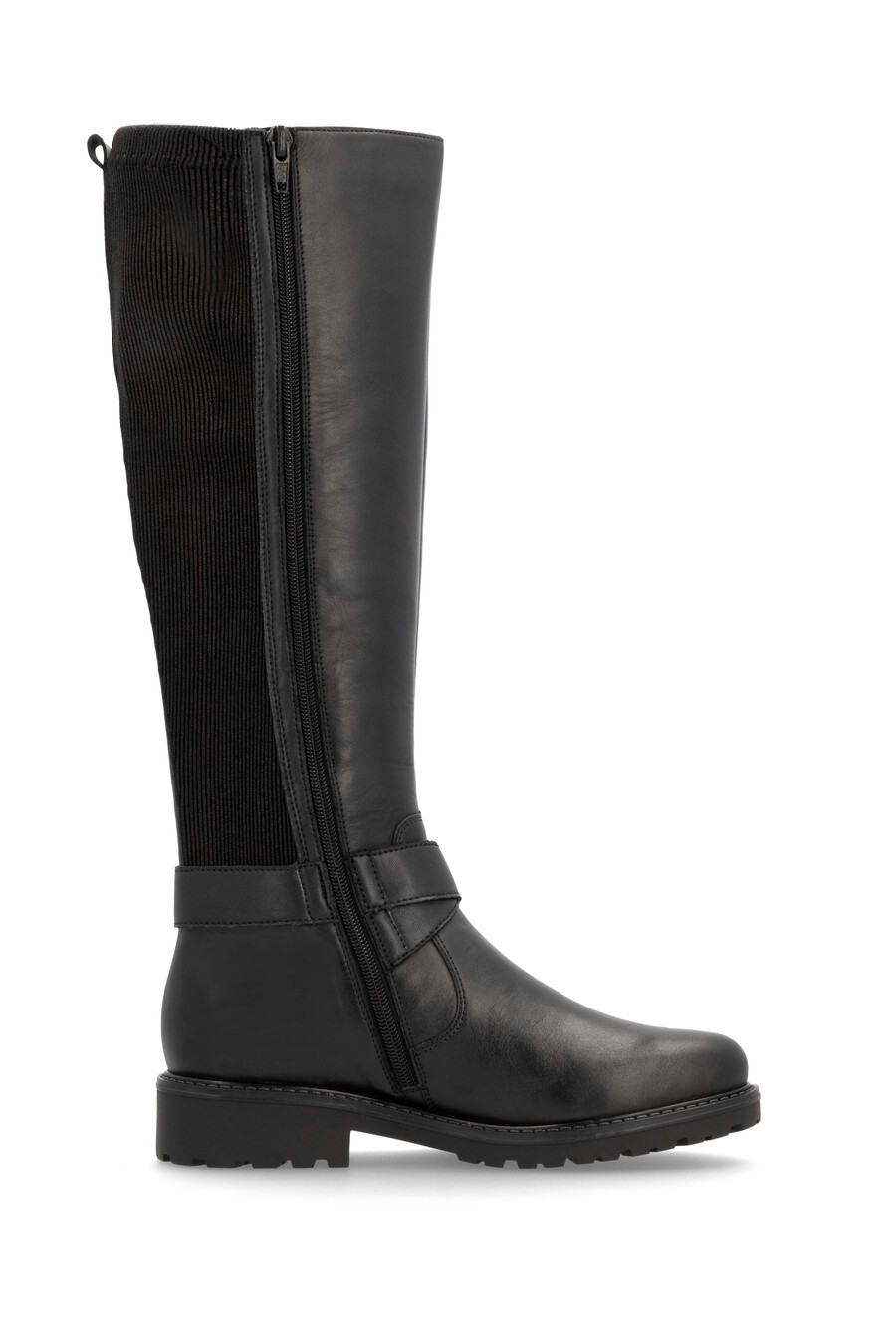 bottes noires à fermeture éclair pour femmes remonte r6593-00