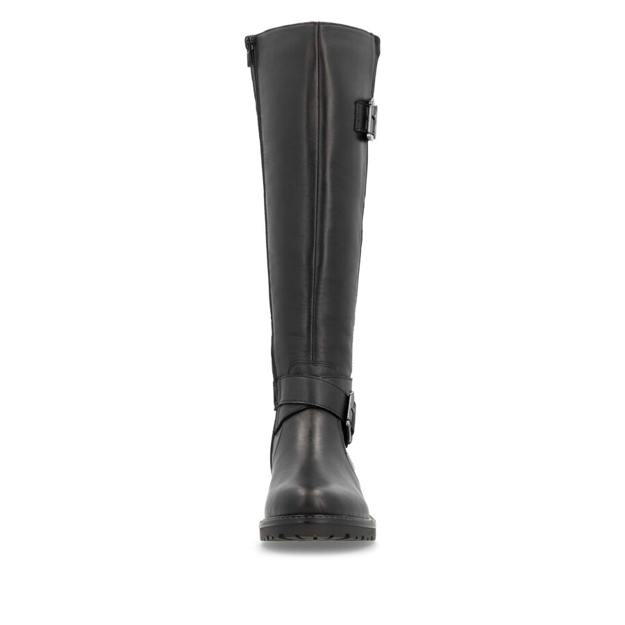 bottes noires à fermeture éclair pour femmes remonte r6593-00