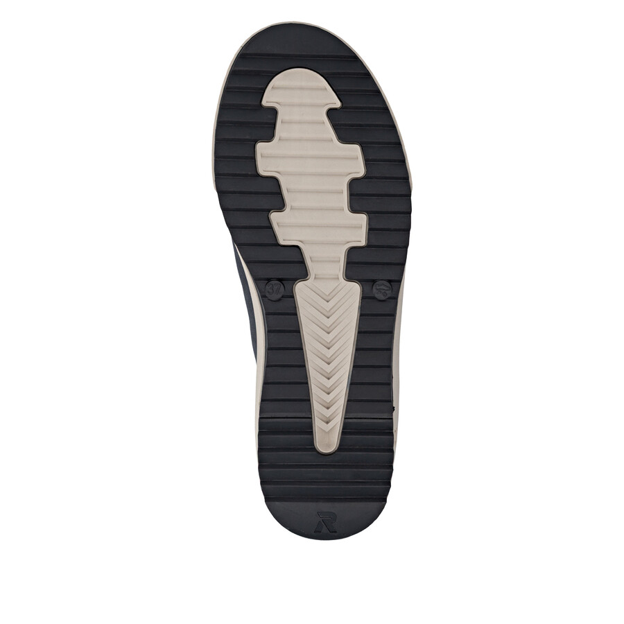 bottes bleues à fermeture éclair pour femmes rieker sport w0164-14