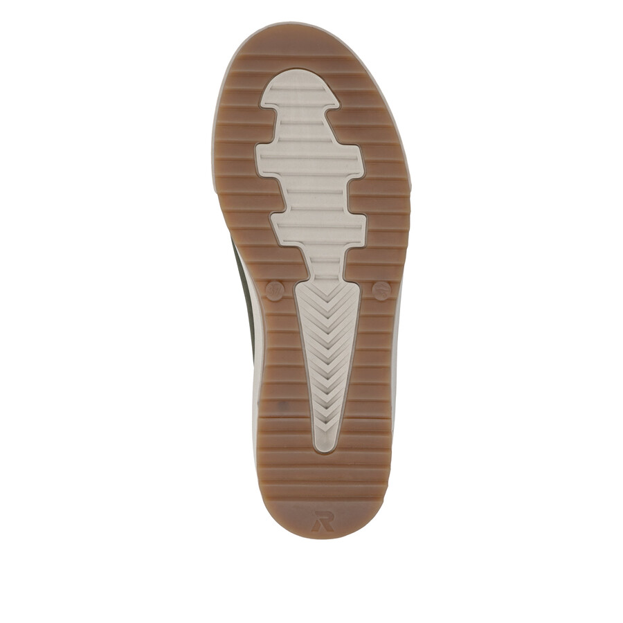 bottes vertes à fermeture éclair pour femmes rieker sport w0164-54