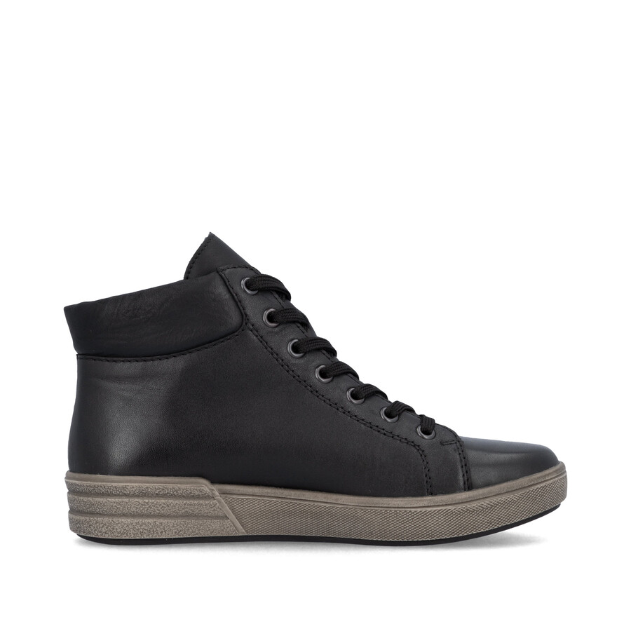 bottes noires à fermeture éclair pour femmes rieker x0709-01