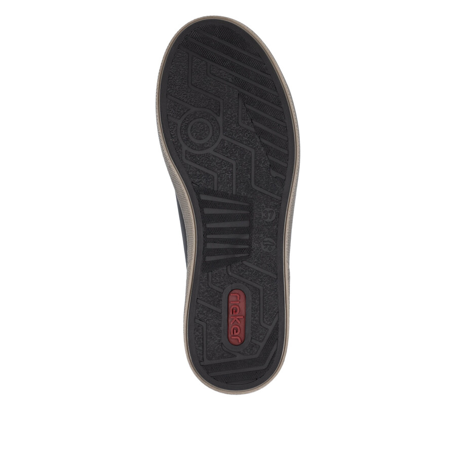 bottes noires à fermeture éclair pour femmes rieker x0709-01