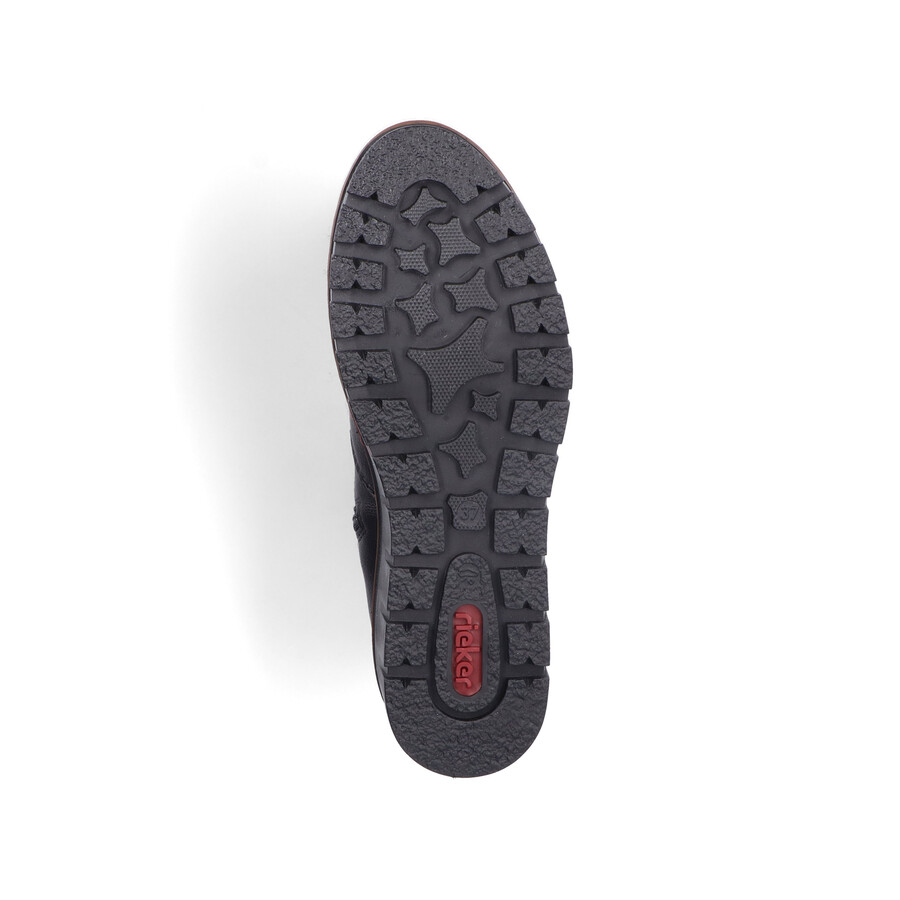 bottes noires à fermeture éclair pour femmes rieker x9165-00