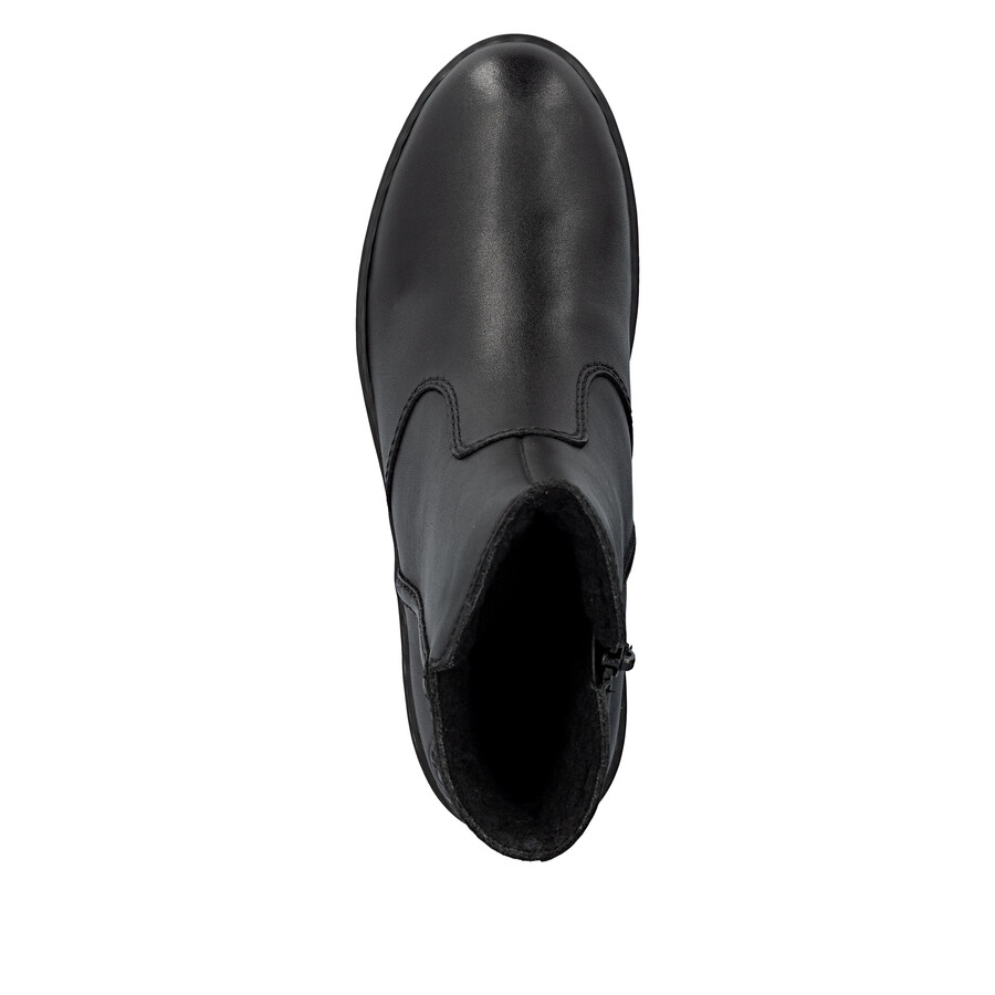 bottes noires à fermeture éclair pour femmes rieker x9165-01